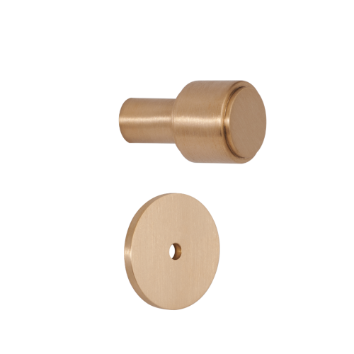 G120 Gałka meblowa z podstawą Mediolan Classic Brassini UniMetal Złota gałka Mosiądz.png